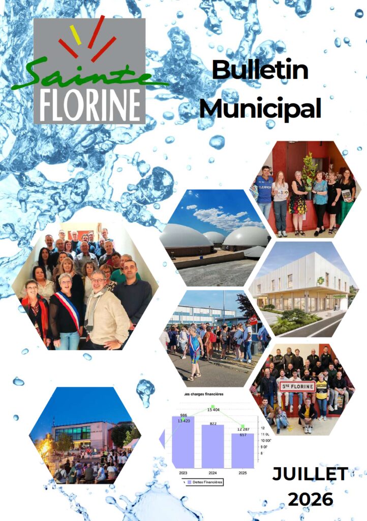 1ere page bulletin municipal sainte-florine juillet 2026